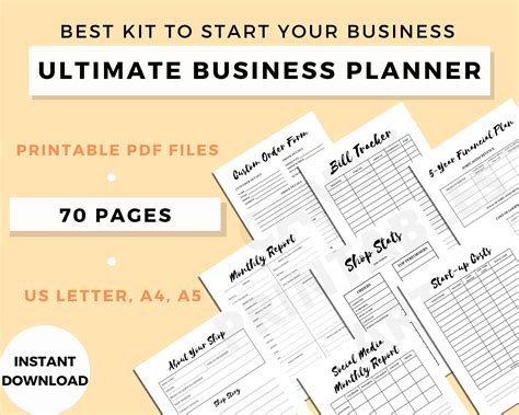 Etsy Retail Business Plan Template