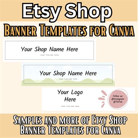 Etsy Shop Banner Template 6