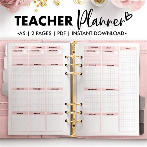 Etsy Teacher Planner