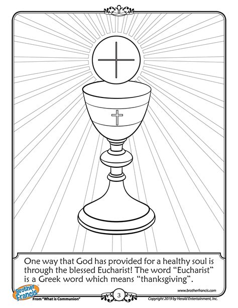 Eucharist Coloring Page