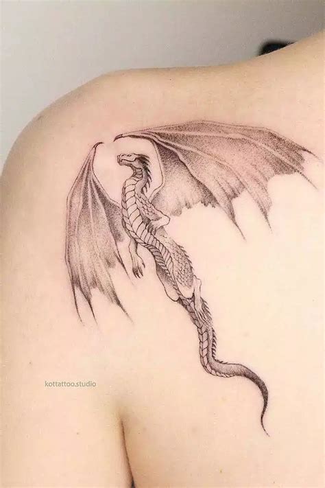 European Dragon Tattoo Design