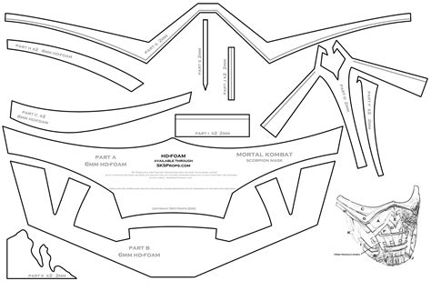 EVA foam prop templates