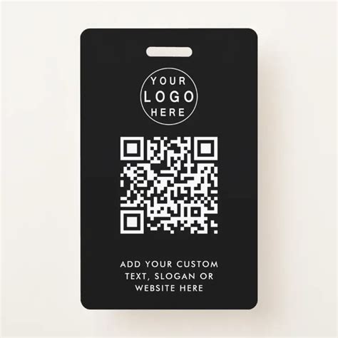 Event Badge Template with QR Code