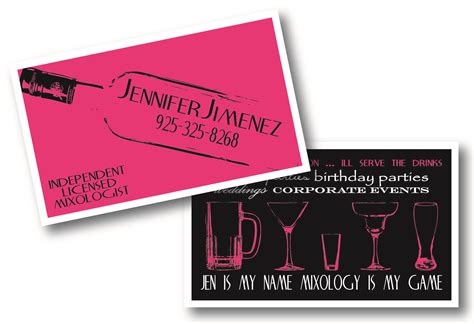 Event Bartender Business Card Template 5