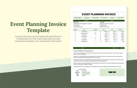 Event Bill Template