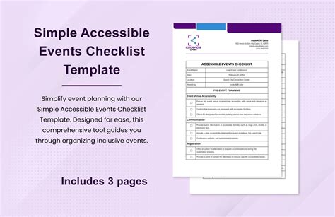 Event Checklist Template in Word