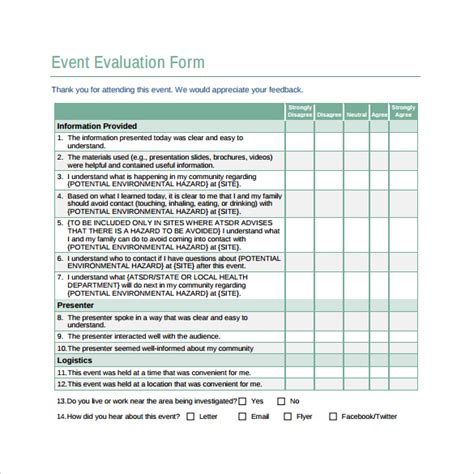 Event Evaluation