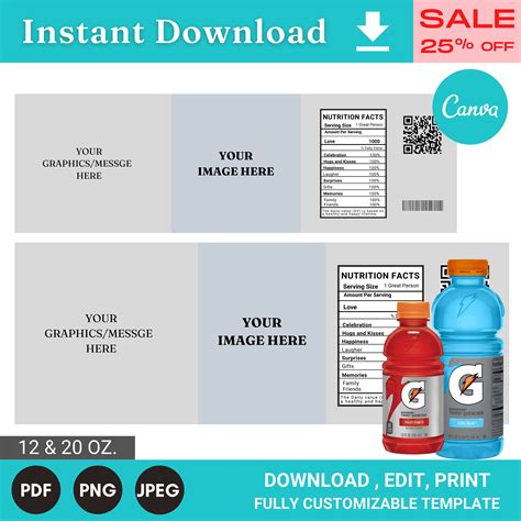 Event Gatorade Bottle Labels