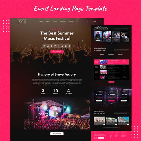 Event Landing Page Template