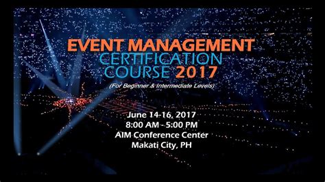 Event Management Certifications