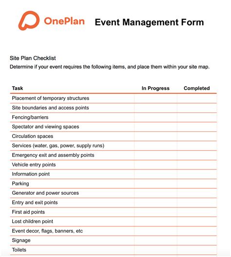 Event Management Template