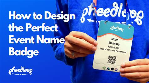 Event Name Badge Template with Photo