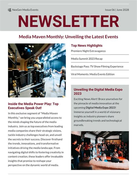 Event Newsletter Template