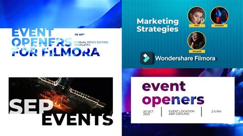 Event Opener Template Gallery