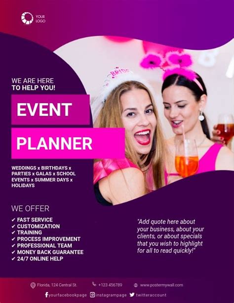 Event Planner Poster Templates