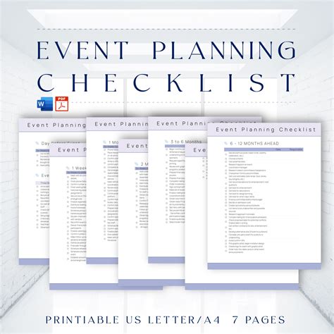 Event Planning with 1 x 2 5/8 Labels