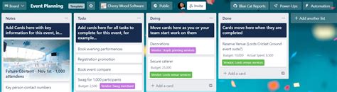 Event Planning Checklist Template in Trello