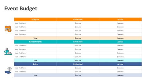 Event Planning PowerPoint Template Budget