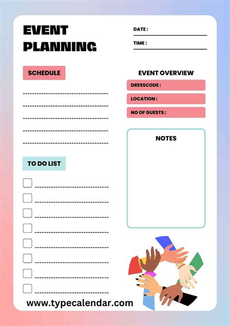 Event Planning Template Create Your Own