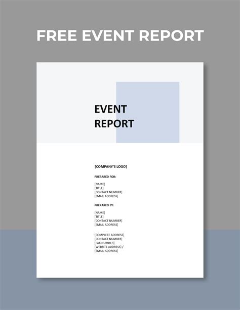 Event Report Template 10