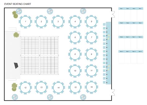 Event seating chart templates gallery