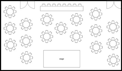 Example of an event seating chart template