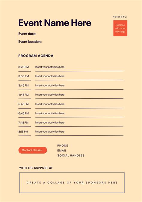 Event Template Examples