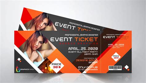 Event Ticket Design Templates