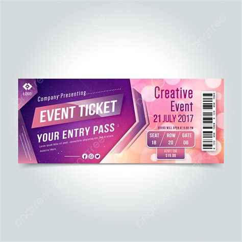 Event Ticket Design Word