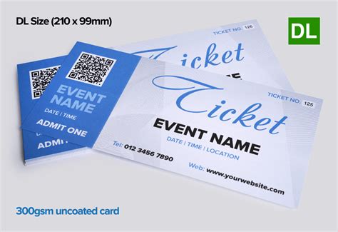 Event Ticket Printing Photoshop