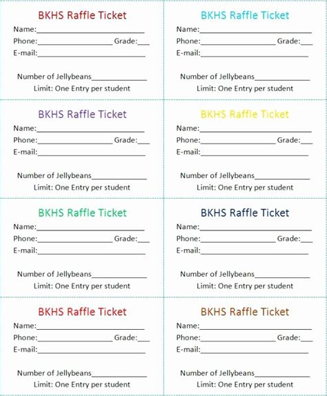 Event Ticket Template for Google Docs