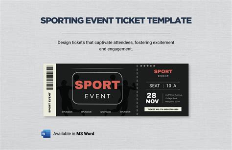 Event Ticket Template Sample 2