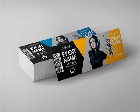 Event Ticket Template InDesign