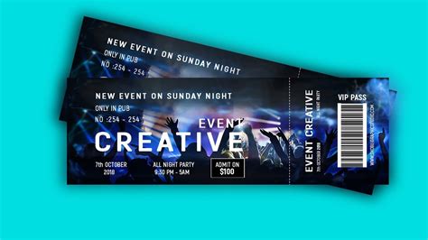 Event Ticket Template Photoshop