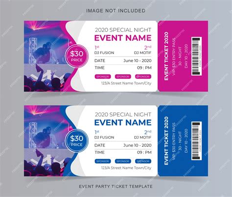 Event Ticket Template PowerPoint