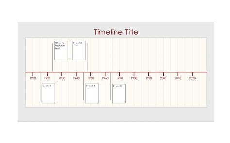 Event timeline template printable