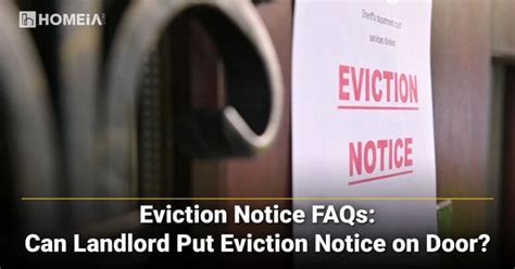 Eviction notice FAQs