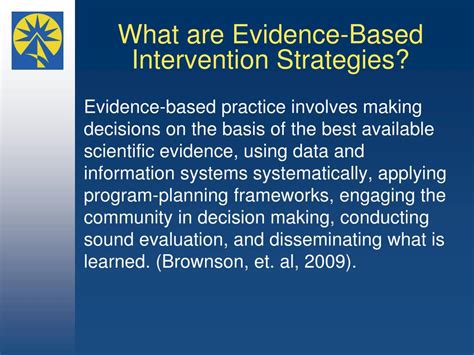 A counselor using evidence-based interventions