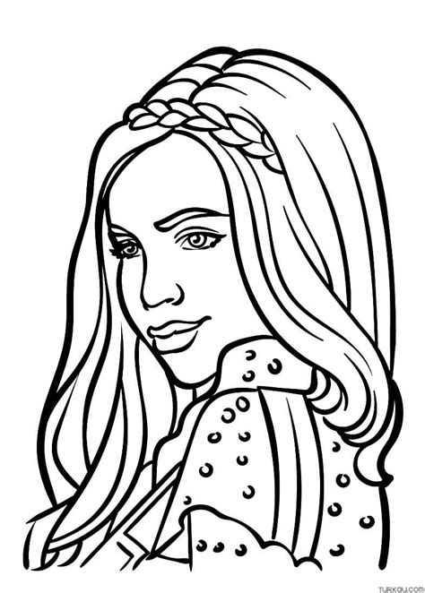 Evie Descendants Coloring Page