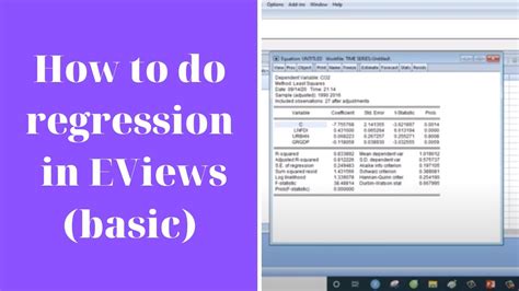 EViews Add-in Nonlinear Regression Options