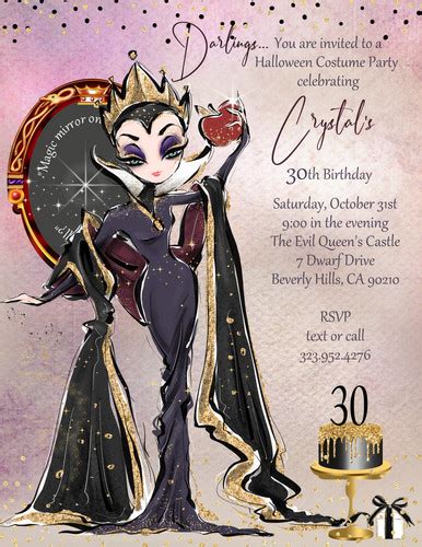 Evil Queen Invitation