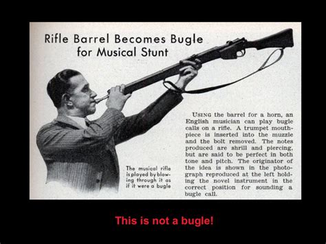 A diagram showing the evolution of the bugle call