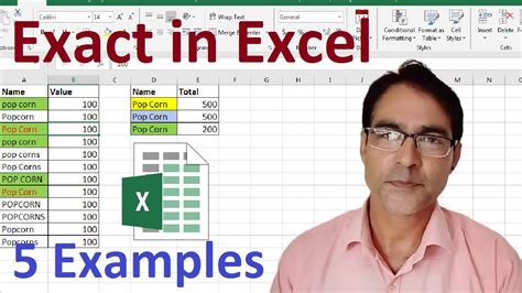 Exact Match Formula Example