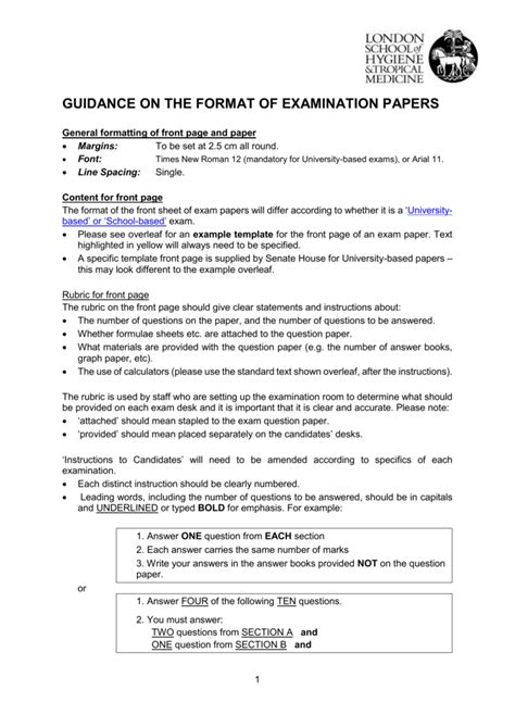 Understanding the Exam Format