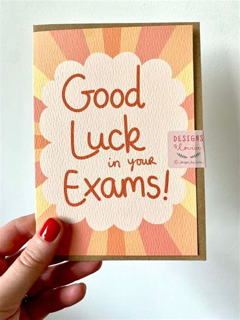 Free printable exam good luck cards