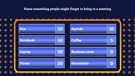 Example of Family Feud PPT Template Image