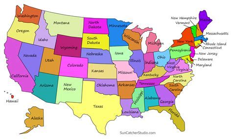 Example Uses of Printable US Maps with State Names