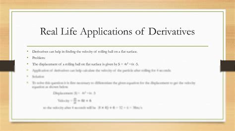 A graph showing the applications of the derivative of 9x