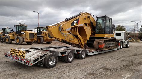 Excavator loading materials on a construction site