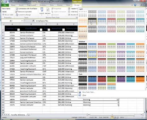 Excel 2010 Filtering